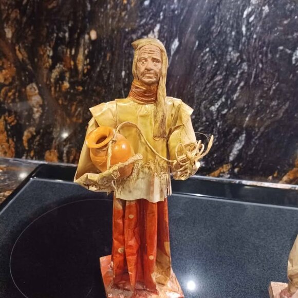 SET OF 2 HAND CRAFTED VINTAGE FIGURINES FROM MEXICO - Picture 6 of 6